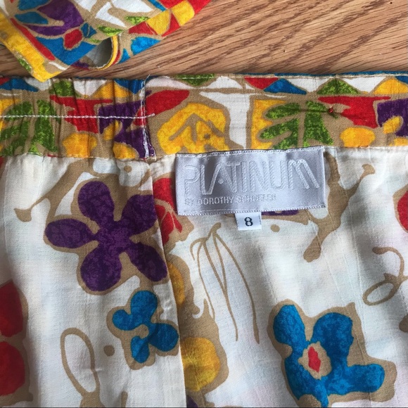 Vintage 90s tie front crop and wrap skirt set - Picture 9 of 10